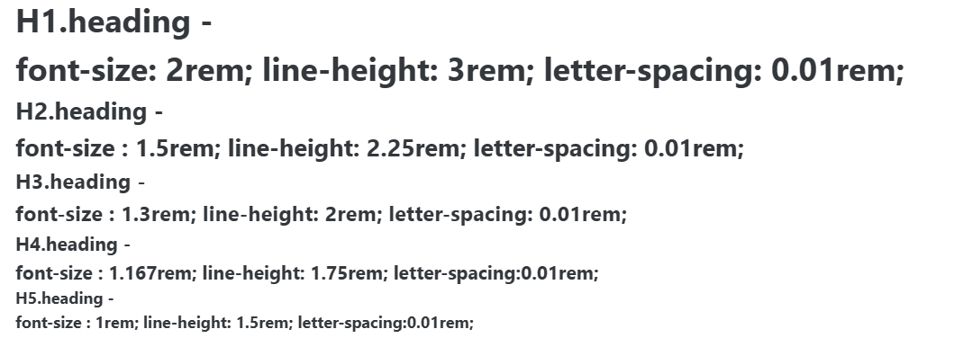 Headings