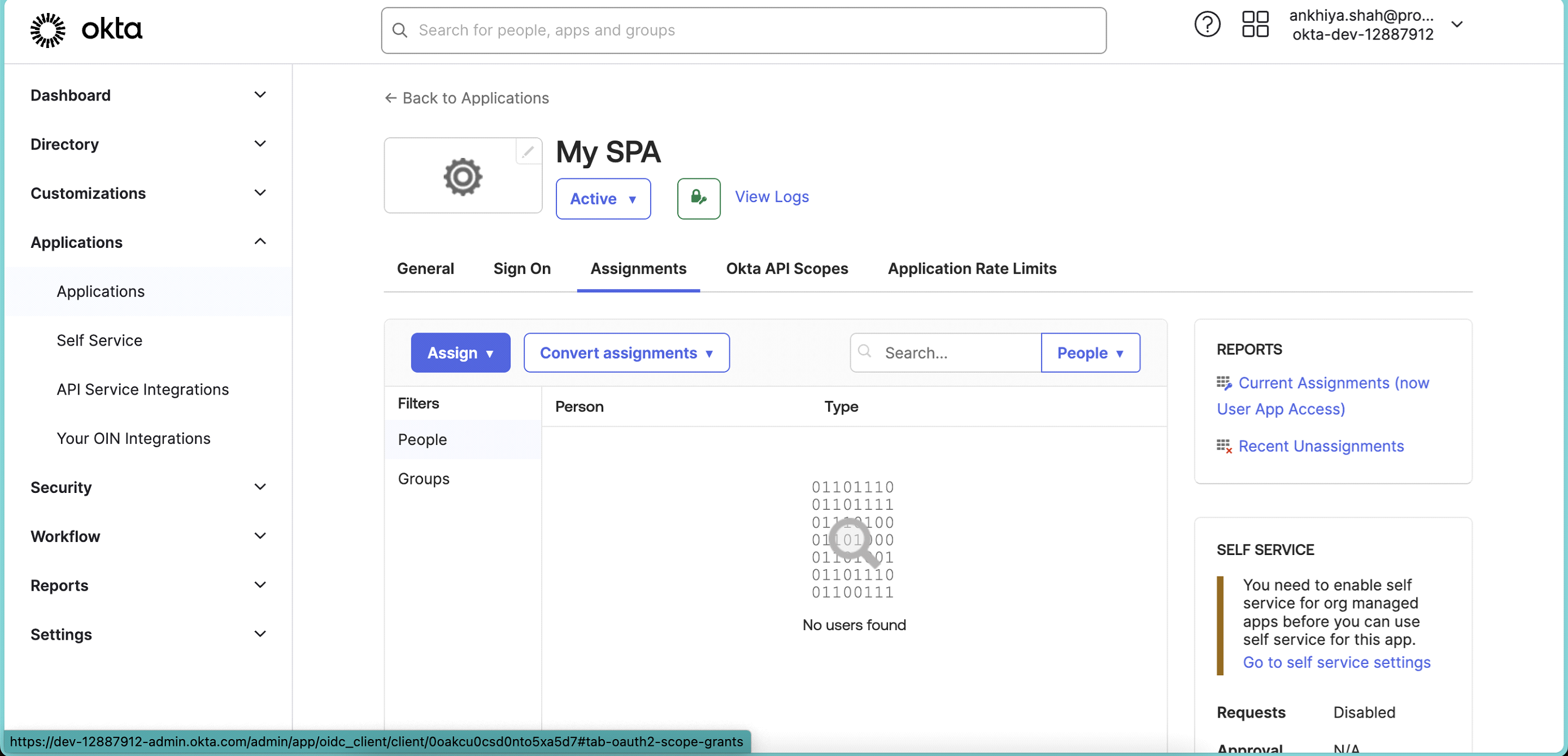 okta image of MySPA