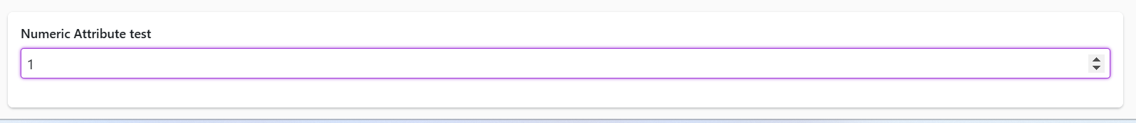 Numeric Attribute