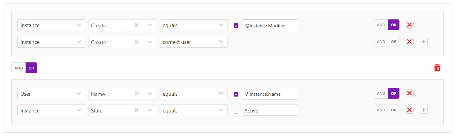 Complex Multi-Group Logic Example